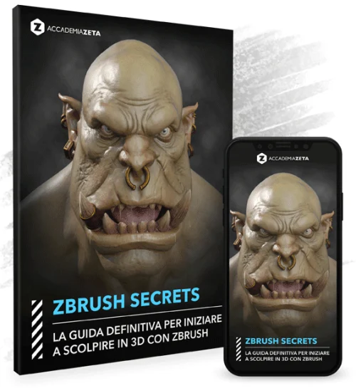 ZBrush Secrets: la guida definitiva per iniziare a scolpire in 3D con ZBrush, in versione libro e su smartphone